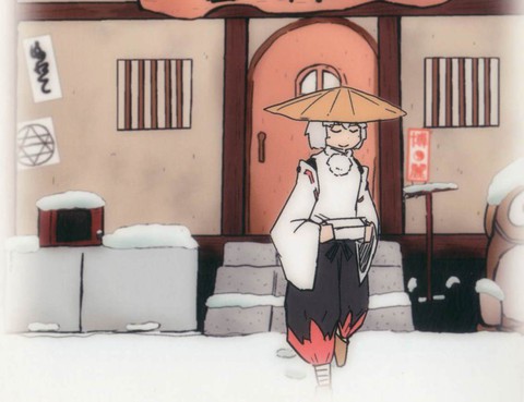 白雪染森
